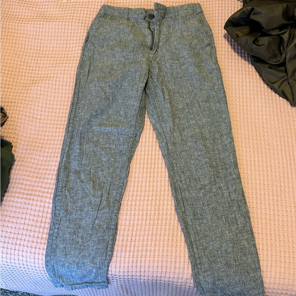 Uniqlo Gray Linen Pants